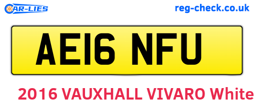 AE16NFU are the vehicle registration plates.