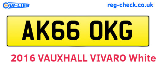 AK66OKG are the vehicle registration plates.