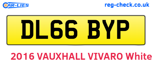 DL66BYP are the vehicle registration plates.