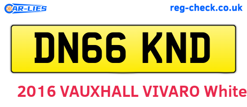 DN66KND are the vehicle registration plates.