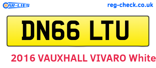 DN66LTU are the vehicle registration plates.