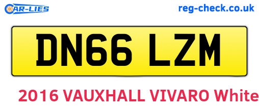 DN66LZM are the vehicle registration plates.