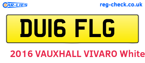 DU16FLG are the vehicle registration plates.