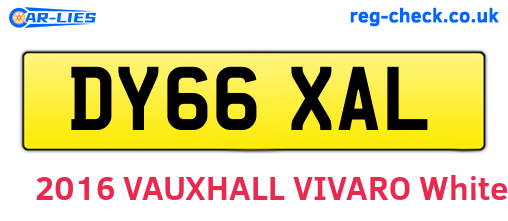 DY66XAL are the vehicle registration plates.