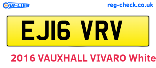 EJ16VRV are the vehicle registration plates.