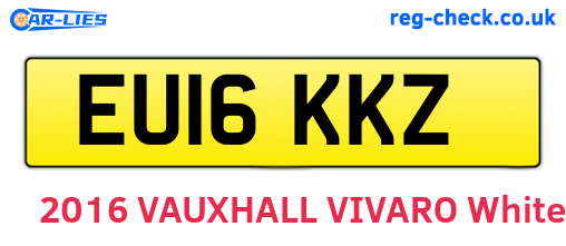 EU16KKZ are the vehicle registration plates.