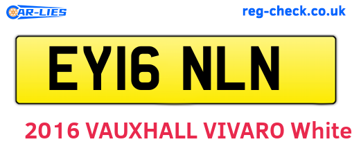 EY16NLN are the vehicle registration plates.
