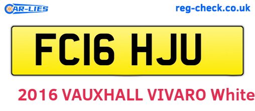 FC16HJU are the vehicle registration plates.