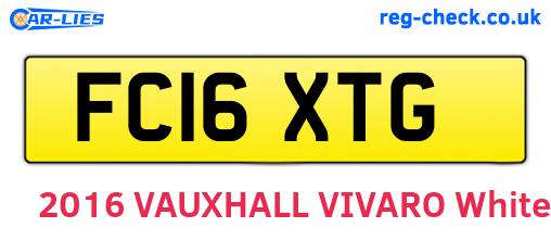 FC16XTG are the vehicle registration plates.