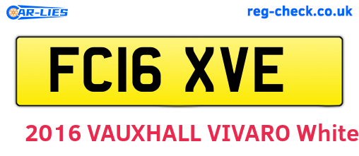 FC16XVE are the vehicle registration plates.