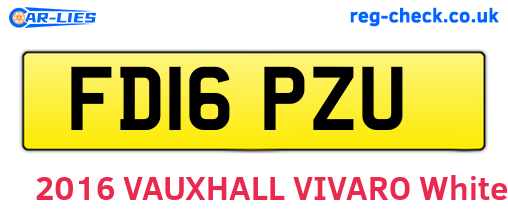 FD16PZU are the vehicle registration plates.