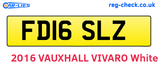 FD16SLZ are the vehicle registration plates.