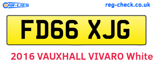 FD66XJG are the vehicle registration plates.