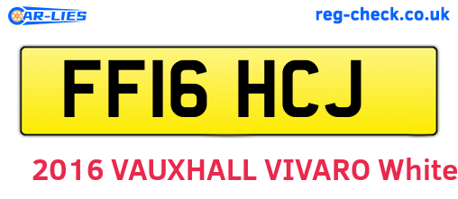 FF16HCJ are the vehicle registration plates.