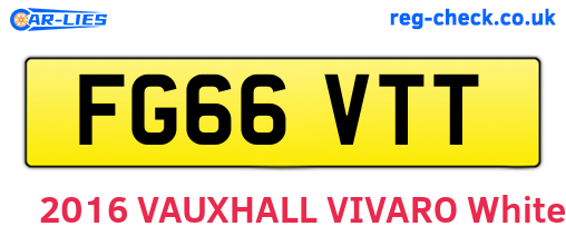 FG66VTT are the vehicle registration plates.