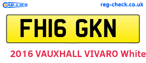 FH16GKN are the vehicle registration plates.