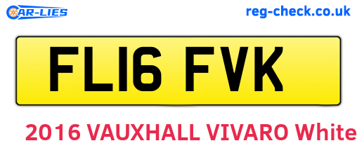 FL16FVK are the vehicle registration plates.