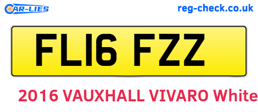 FL16FZZ are the vehicle registration plates.