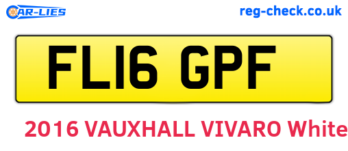 FL16GPF are the vehicle registration plates.