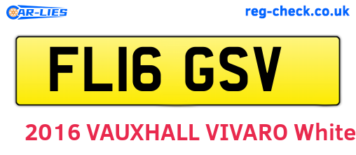 FL16GSV are the vehicle registration plates.