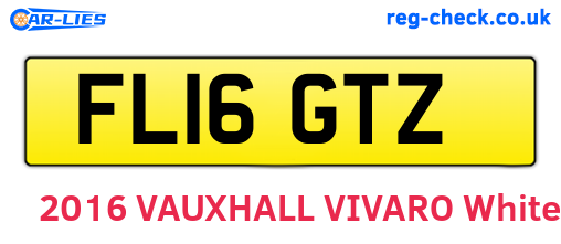 FL16GTZ are the vehicle registration plates.