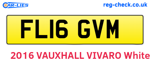 FL16GVM are the vehicle registration plates.