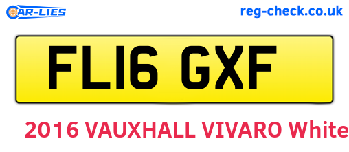 FL16GXF are the vehicle registration plates.