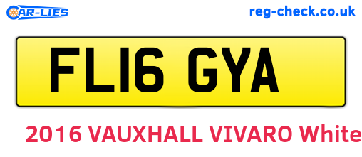 FL16GYA are the vehicle registration plates.