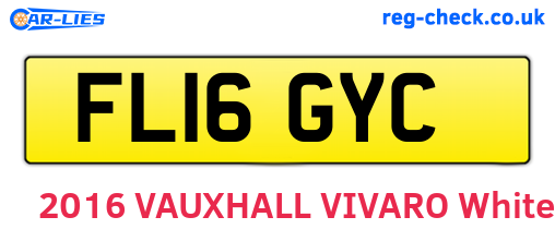 FL16GYC are the vehicle registration plates.