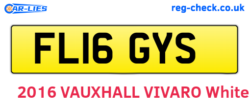 FL16GYS are the vehicle registration plates.