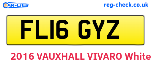 FL16GYZ are the vehicle registration plates.