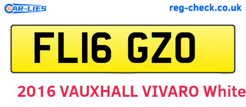 FL16GZO are the vehicle registration plates.