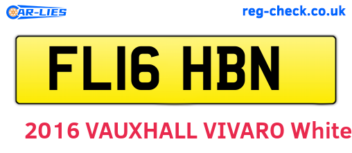FL16HBN are the vehicle registration plates.