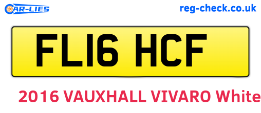 FL16HCF are the vehicle registration plates.