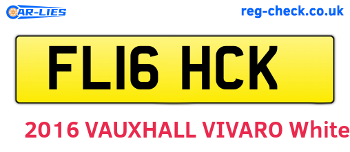 FL16HCK are the vehicle registration plates.