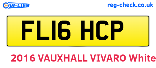 FL16HCP are the vehicle registration plates.