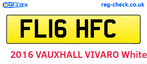 FL16HFC are the vehicle registration plates.