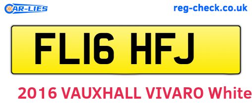 FL16HFJ are the vehicle registration plates.