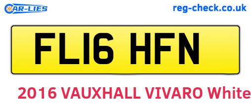 FL16HFN are the vehicle registration plates.