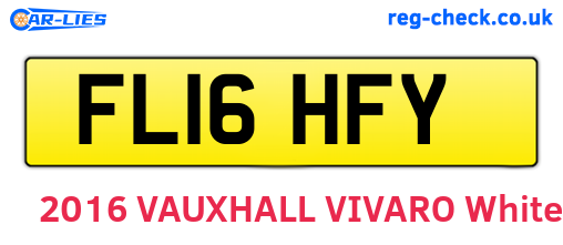 FL16HFY are the vehicle registration plates.