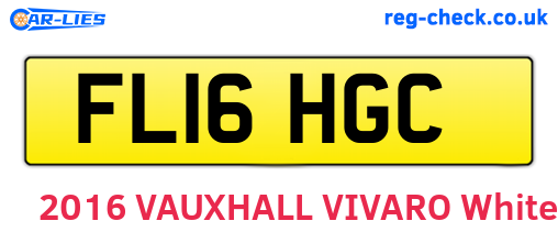 FL16HGC are the vehicle registration plates.