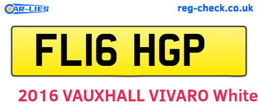 FL16HGP are the vehicle registration plates.