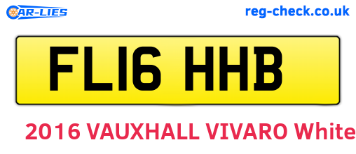 FL16HHB are the vehicle registration plates.