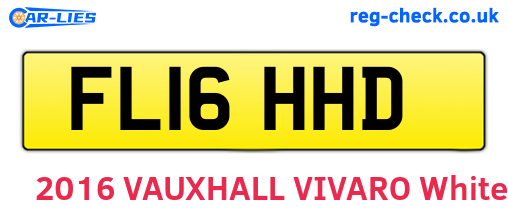 FL16HHD are the vehicle registration plates.