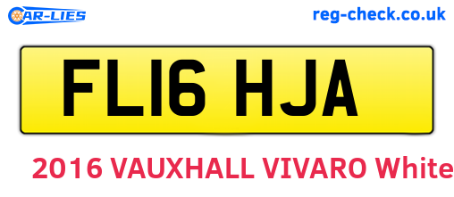 FL16HJA are the vehicle registration plates.