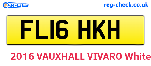 FL16HKH are the vehicle registration plates.