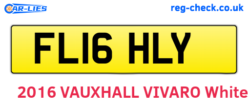 FL16HLY are the vehicle registration plates.