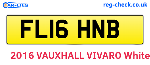 FL16HNB are the vehicle registration plates.