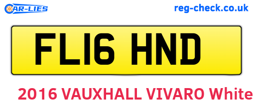 FL16HND are the vehicle registration plates.