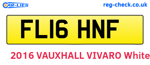 FL16HNF are the vehicle registration plates.